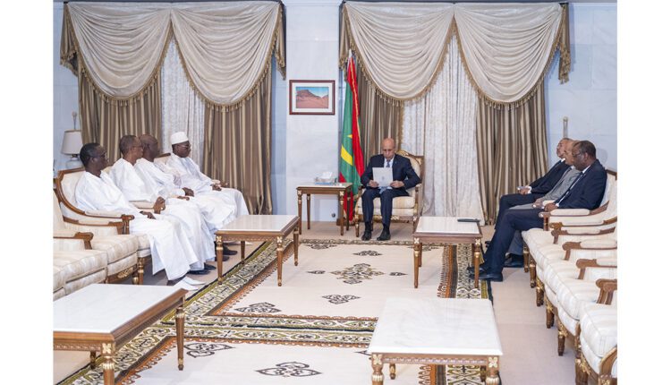The President of the Republic receives the condolences of the President and the Senegalese people following the death of the late Mohamed El Mokhtar Ould Bah