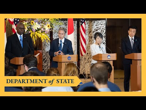 Secretary Blinken holds a 2+2 joint press availability in Tokyo, Japan