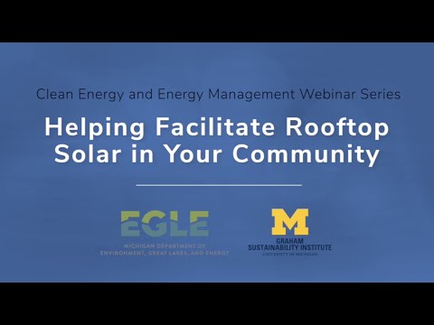 Helping Facilitate Rooftop Solar in Your Community | Clean Energy and Energy Management Series