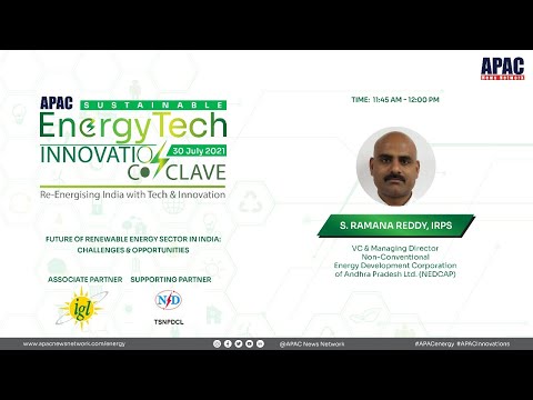 #APACenergy | Future of Renewable Energy Sector in India: Challenges &amp; Opportunities by SR Reddy