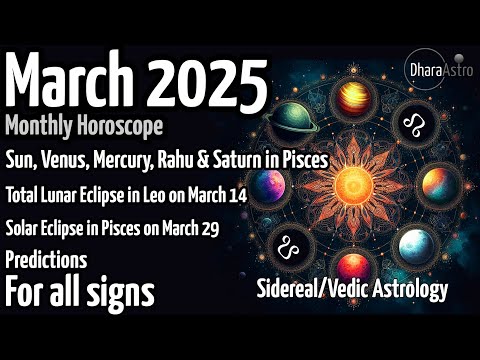 March Horoscope 2025 | Monthly Predictions | Vedic Astrology rashifal #siderealastrology #astrology