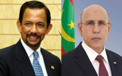 رئيس الجمهورية يجدد لسلطان ابروناي حرص موريتانيا على تعزيز علاقات التعاون بين البلدين