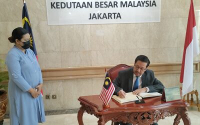 سعادة السفير يقدم واجب العزاء لممثلية ماليزيا الدائمة لدى رابطة بلدان جنوب شرق آسيا (الآسيان)