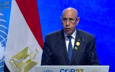 رئيس الجمهورية يؤكد أمام قمة المناخ تصميم موريتانيا على خفض الانبعاثات الكربونية ورفع نسبة الطاقات المتجددة