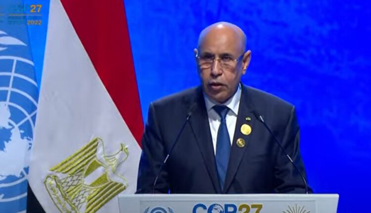 رئيس الجمهورية يؤكد أمام قمة المناخ تصميم موريتانيا على خفض الانبعاثات الكربونية ورفع نسبة الطاقات المتجددة