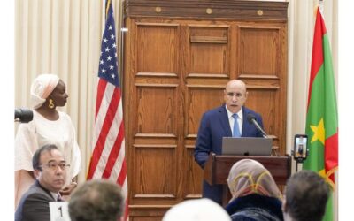 رئيس الجمهورية يشرف في واشنطن على جلسة عمل لعرض الفرص الاستثمارية في موريتانيا