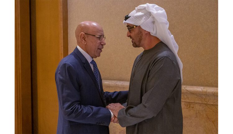 رئيس الجمهورية يجري مباحثات مع رئيس دولة الإمارات العربية المتحدة