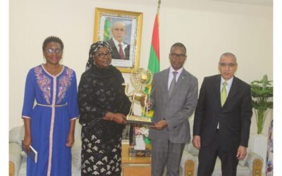بعد لقائها بمعالي الوزير الأول، الأمينة العامة للمنظمة الدولية للحماية المدنية تشيد بوفاء موريتانيا بالتزاماتها