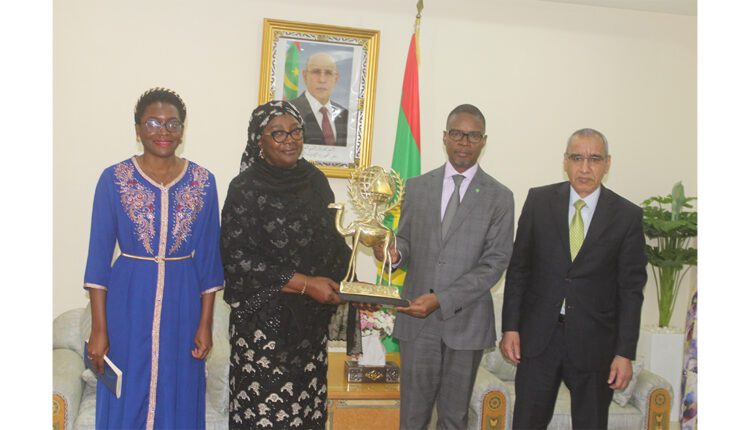بعد لقائها بمعالي الوزير الأول، الأمينة العامة للمنظمة الدولية للحماية المدنية تشيد بوفاء موريتانيا بالتزاماتها