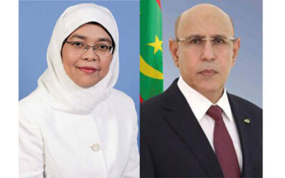 رئيس الجمهورية يؤكد استعداد موريتانيا لتطوير علاقات التعاون مع سنغافورة
